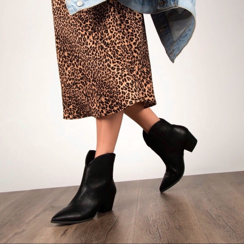 Black Western Booties